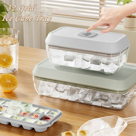 32 Grid Silicone Ice Cube Tray Mould